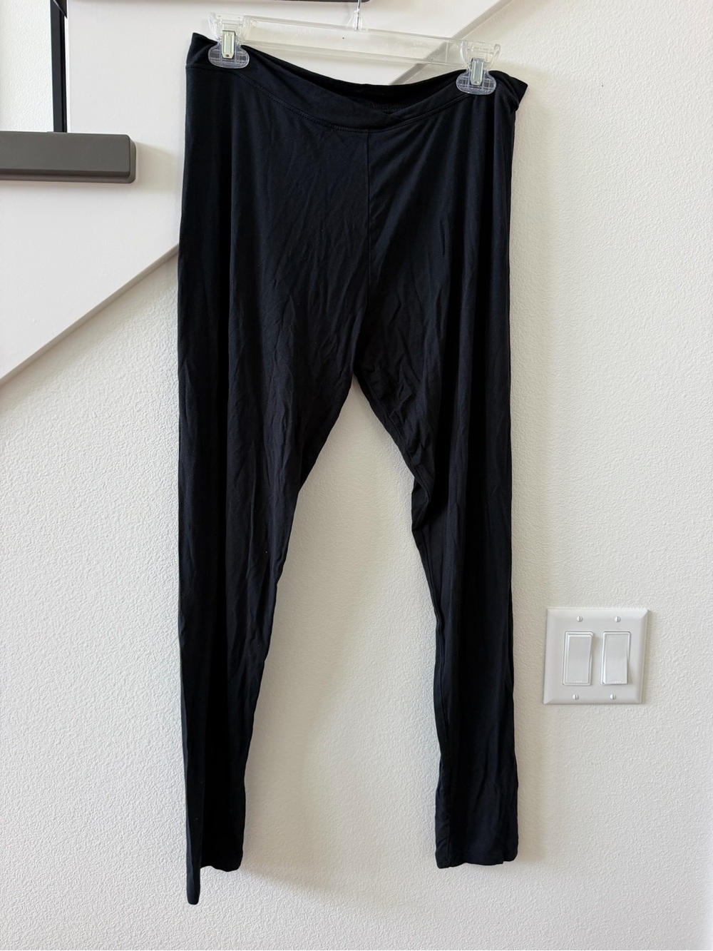 Cuddl Duds Black Stretch Jogger Pants